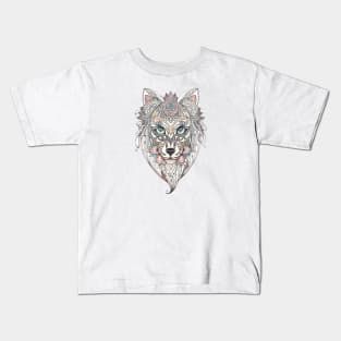 Wolf Mandala Kids T-Shirt